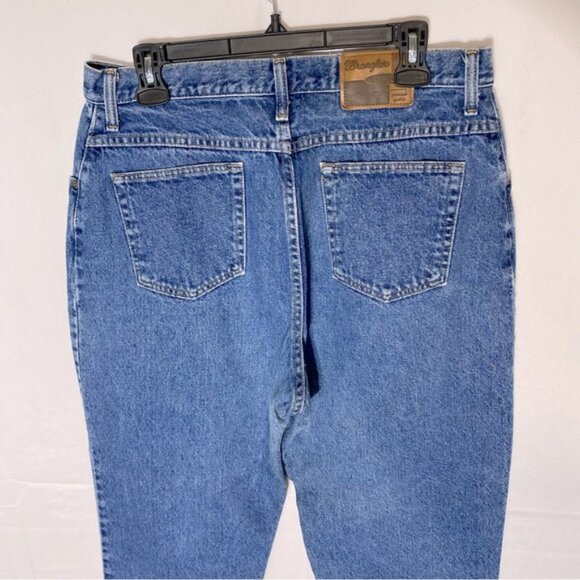 Vintage Wrangler Med Wash Baggy Jeans 16 - Picture 9 of 14